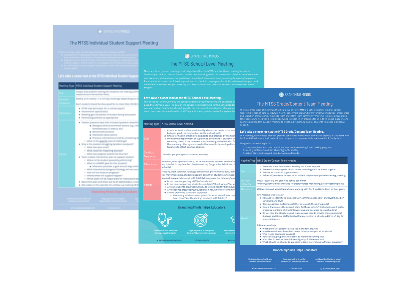 MTSS PLATFORM IMPACT Improved Student in These Districts